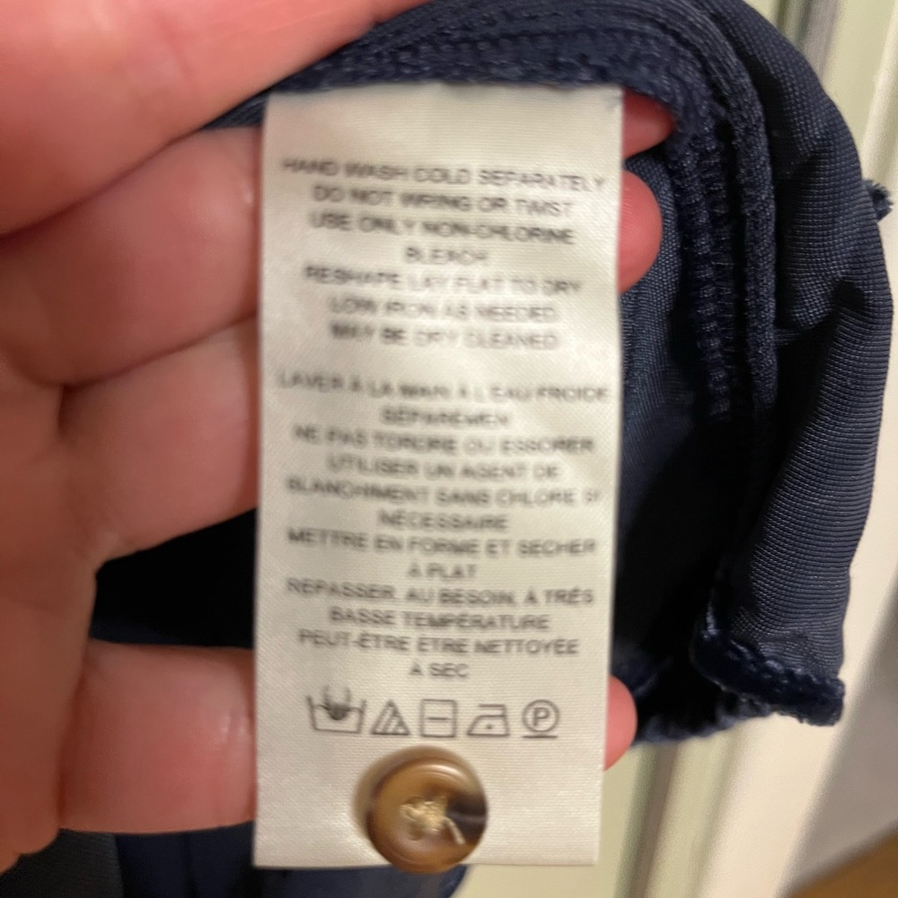 Pilcro by Anthropologie Navy Velvet Button-Front Women's Top size 2X - Picture 15 of 15